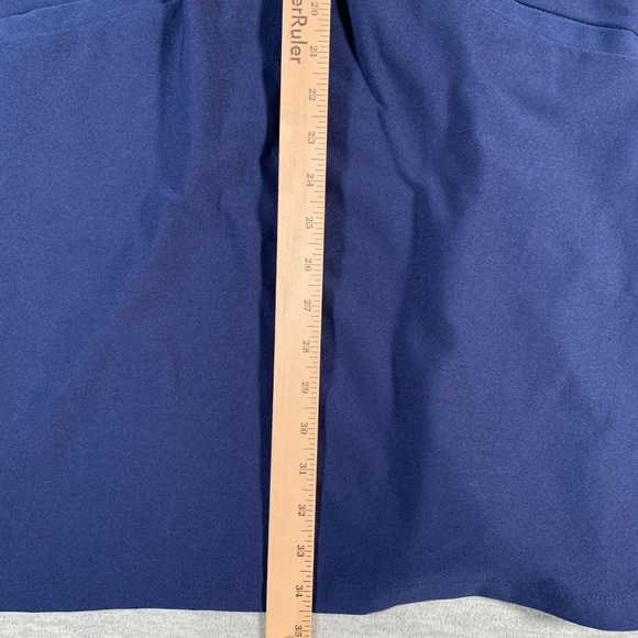 Katherine Way Dress Womens XS Navy Blue Stretch Pullover Pockets Quarter Zip USA - Picture 7 of 10